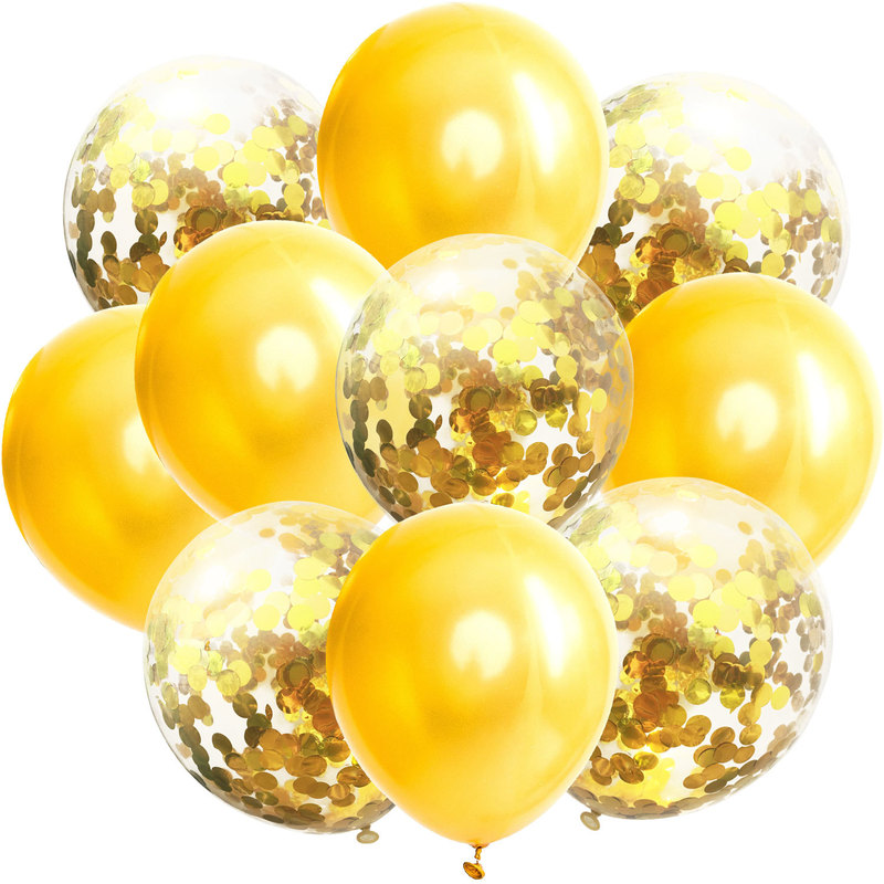 Glitter Balloons 10PC Party Decors Set