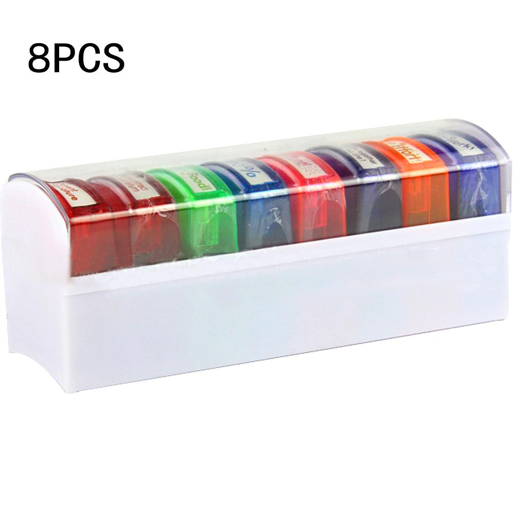 School Stamps Teacher Seal Set (8Pcs)