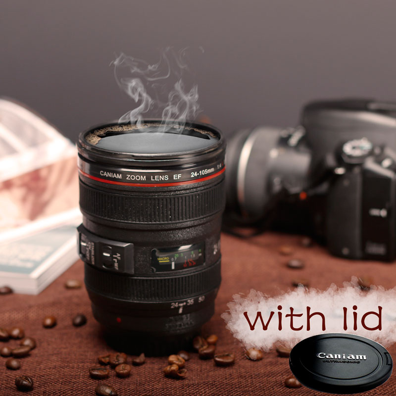 Camera Lens Coffee Mug Realistic Design