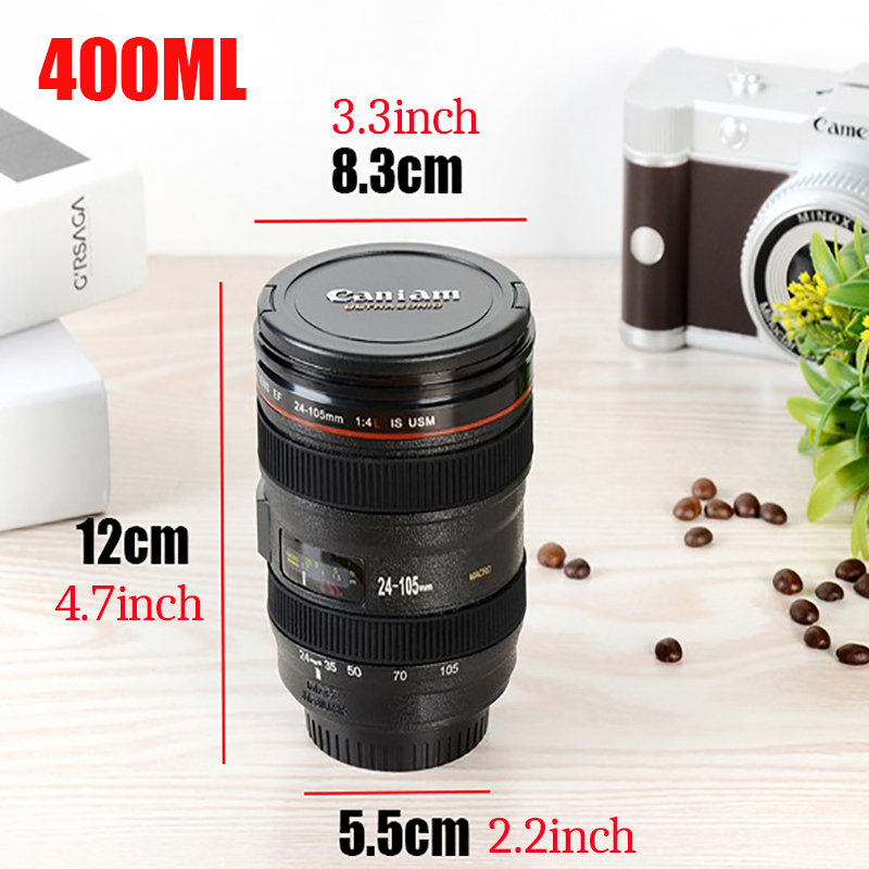 Camera Lens Coffee Mug Realistic Design