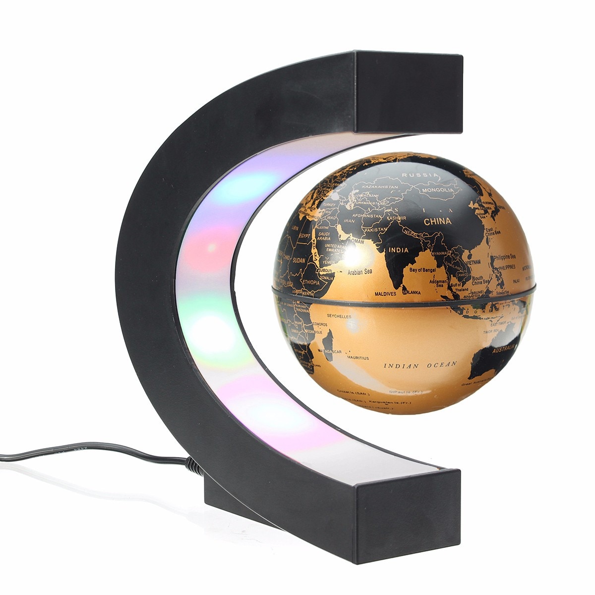 Magnetic Levitation Globe Map Decor