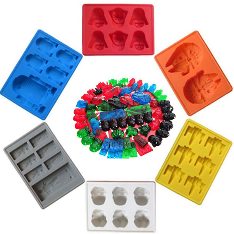 Ice Cube Trays Star Wars Silicone Molds (6pcs)