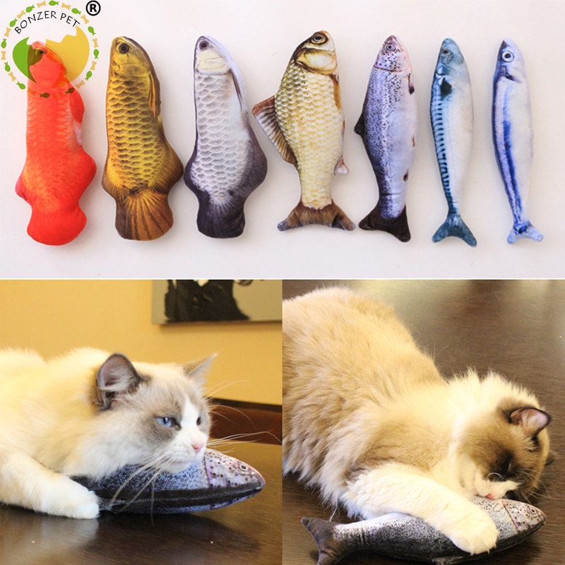 Cat Fish Toy 3D Fish Shape Toy