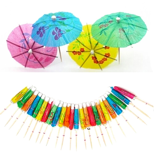 Cocktail Umbrellas Drink Decoration (50 PCS)