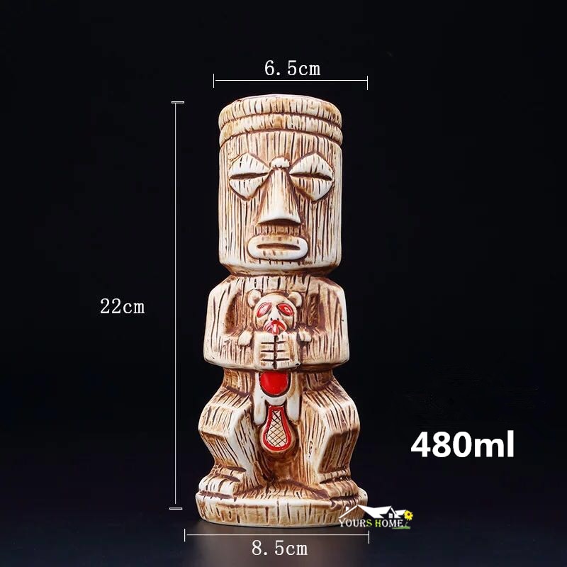 Tiki Mug 480mL Ceramic Drinkware