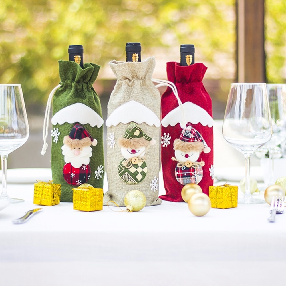 Wine Bag Christmas Bottle Cover