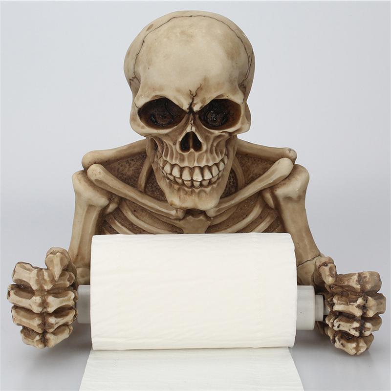 Skeleton Toilet Paper Holder Wall-Mount