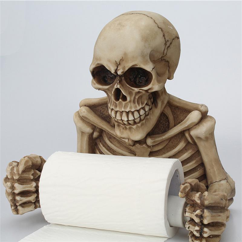 Skeleton Toilet Paper Holder Wall-Mount