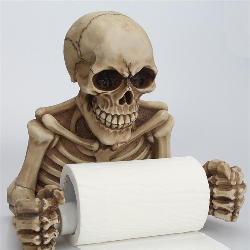 Skeleton Toilet Paper Holder Wall-Mount