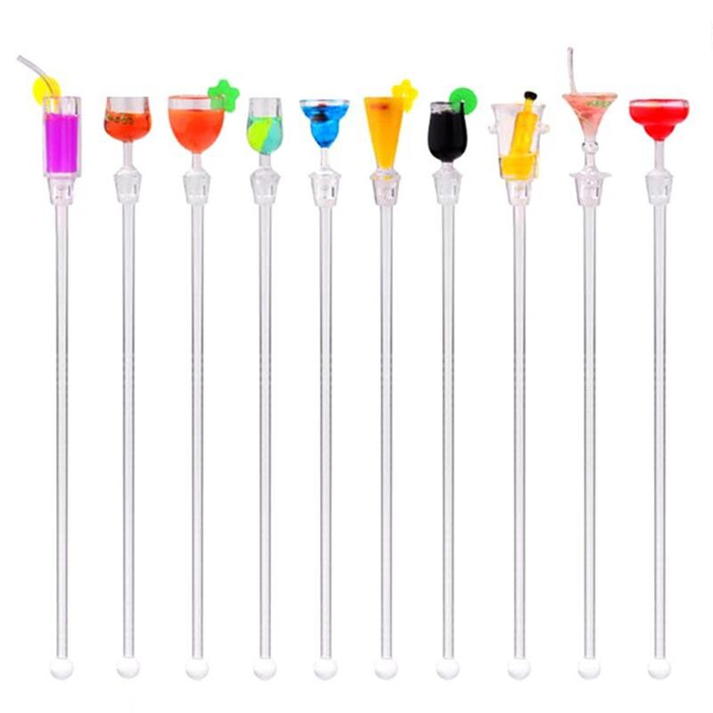 Swizzle Stick Cocktail Drink Stirrers (10 pcs)