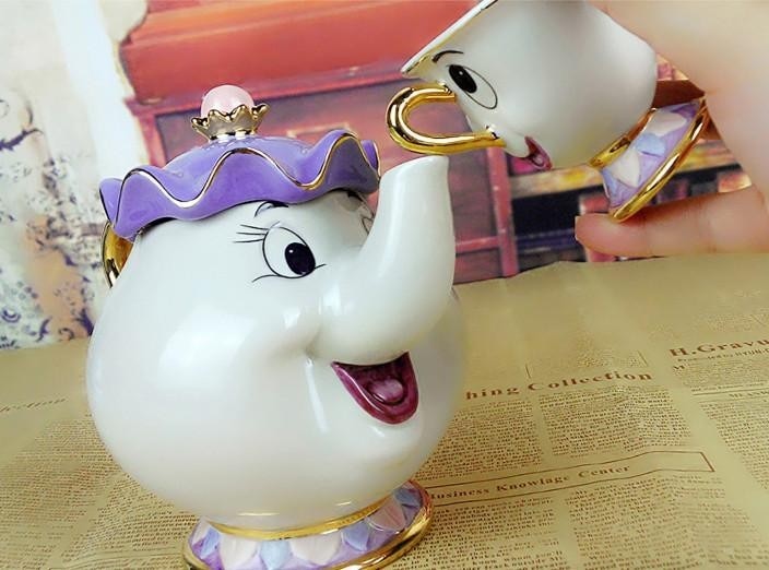 Beauty and the Beast Tea Set Ceramic Pot