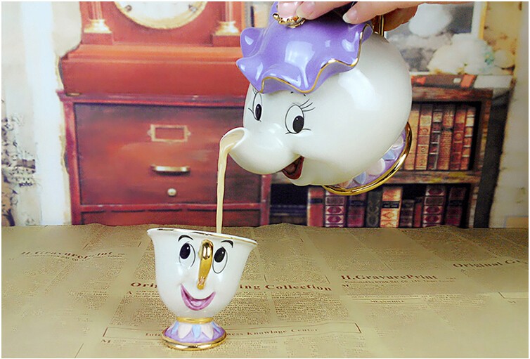 Beauty and the Beast Tea Set Ceramic Pot