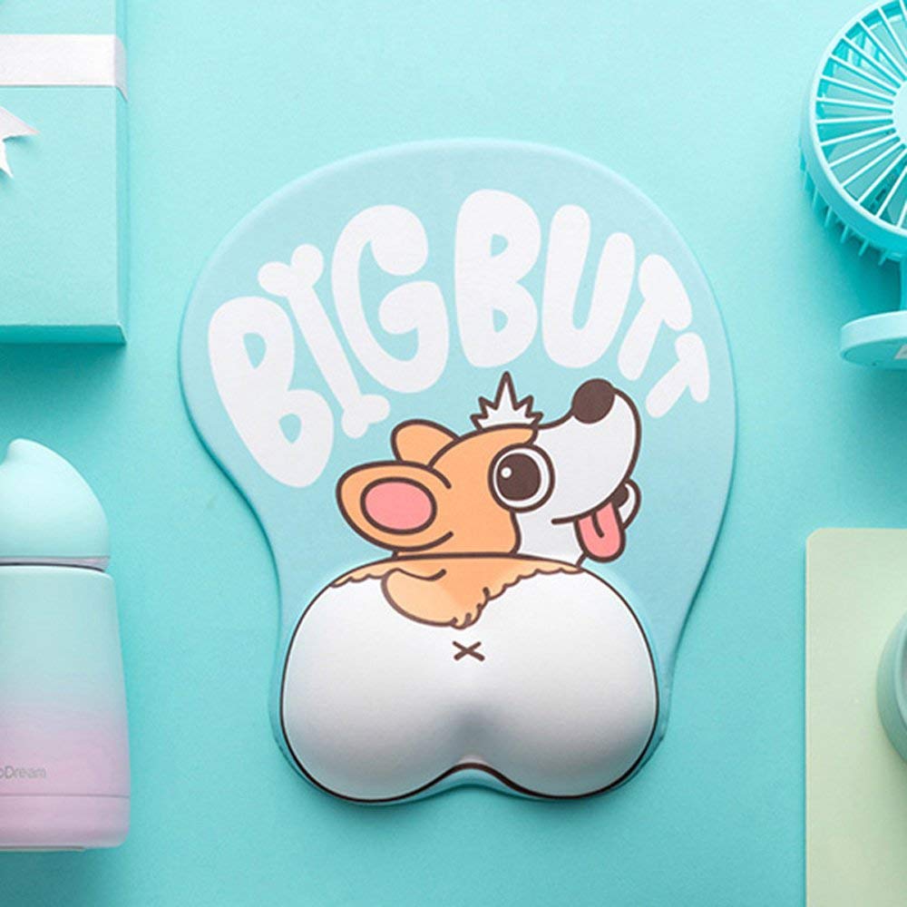 Cute Mouse Pads 3D Corgi Dog Design