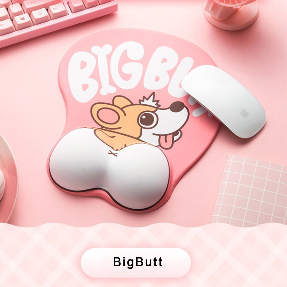 Cute Mouse Pads 3D Corgi Dog Design