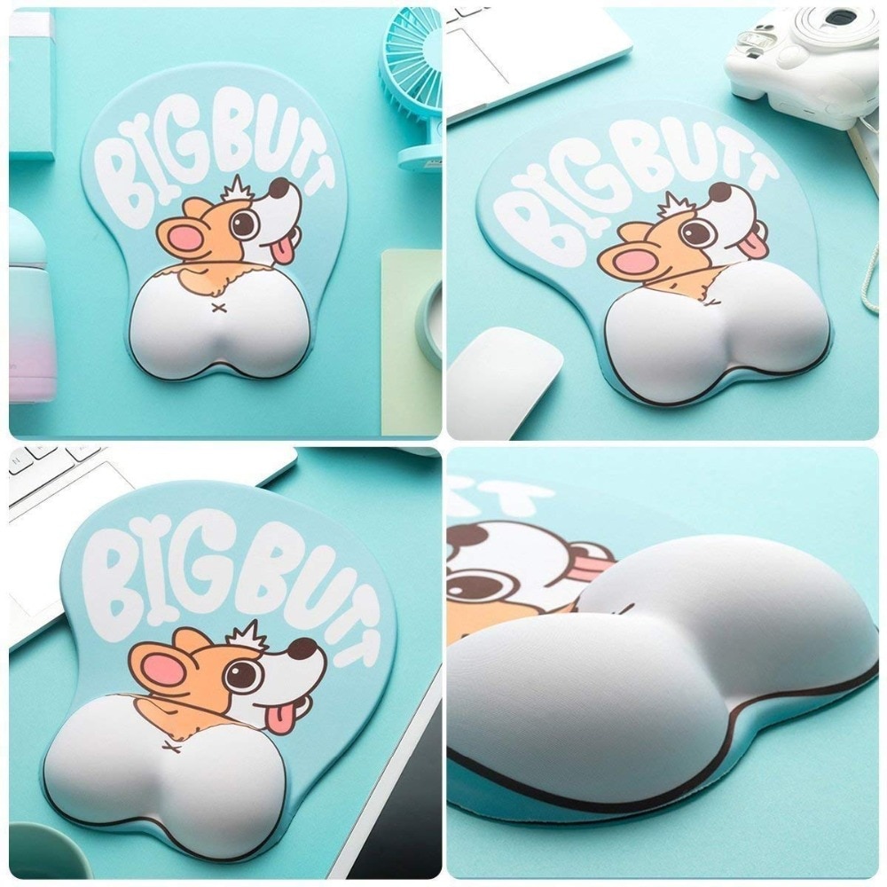 Cute Mouse Pads 3D Corgi Dog Design