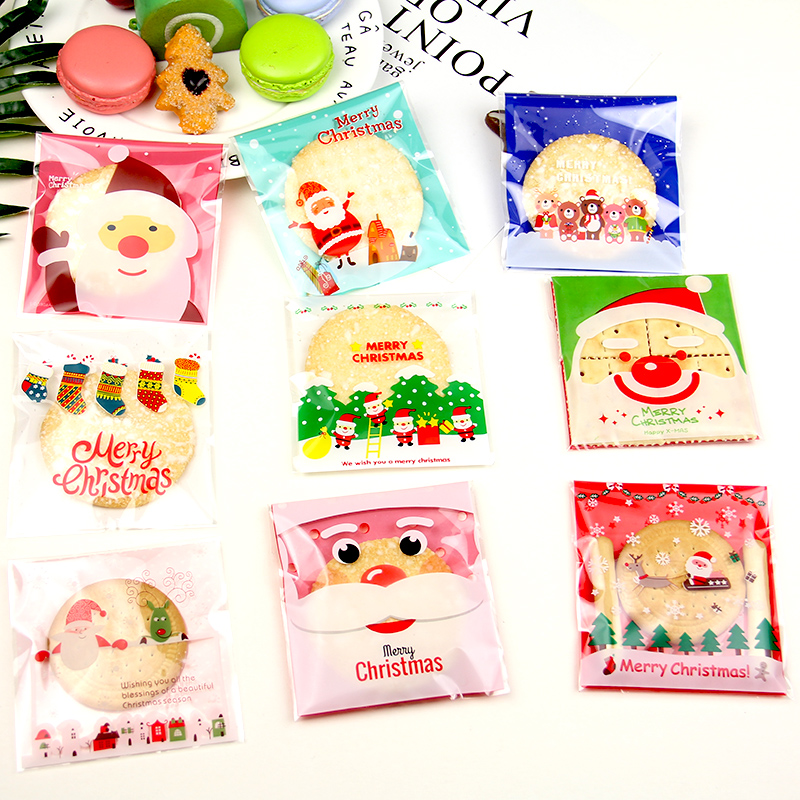 Cookie Bags Christmas Cellophane (25Pcs)