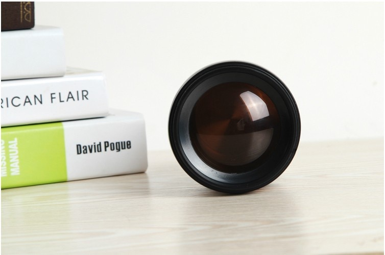 Camera Lens Mug with Lid