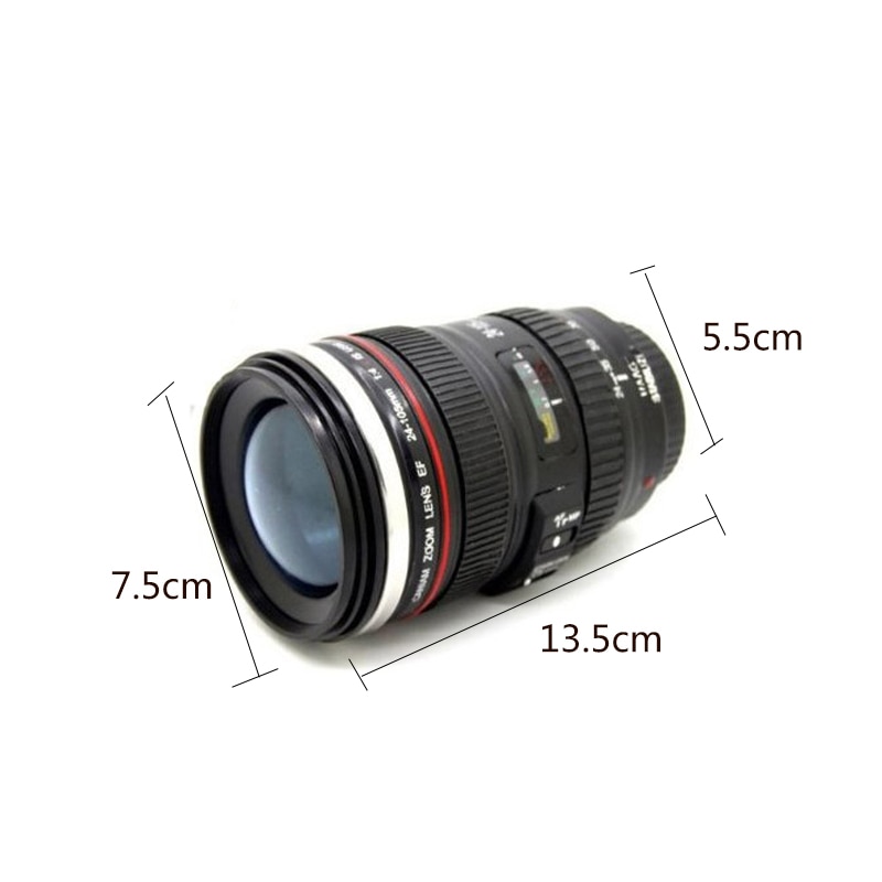 Camera Lens Mug with Lid