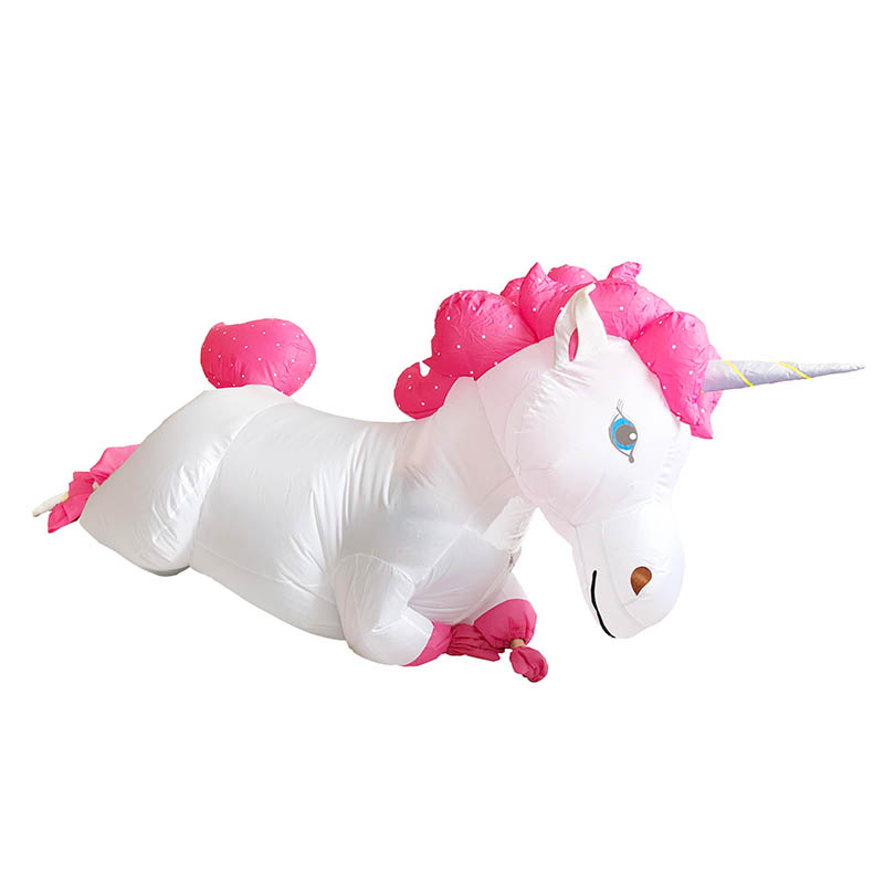 Inflatable Unicorn Costume with Air Pump