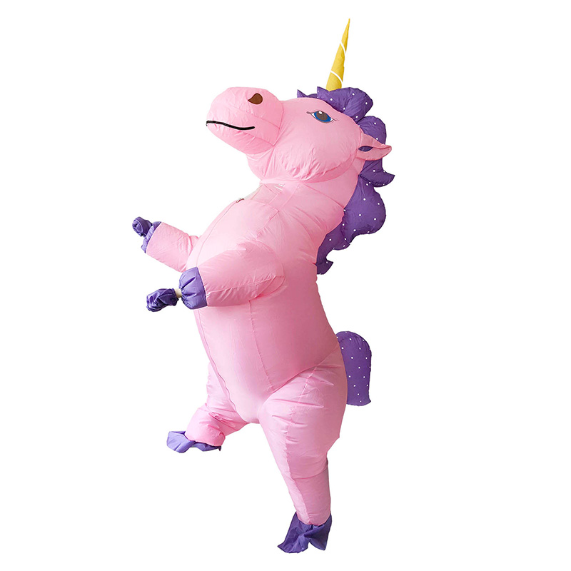 Inflatable Unicorn Costume with Air Pump