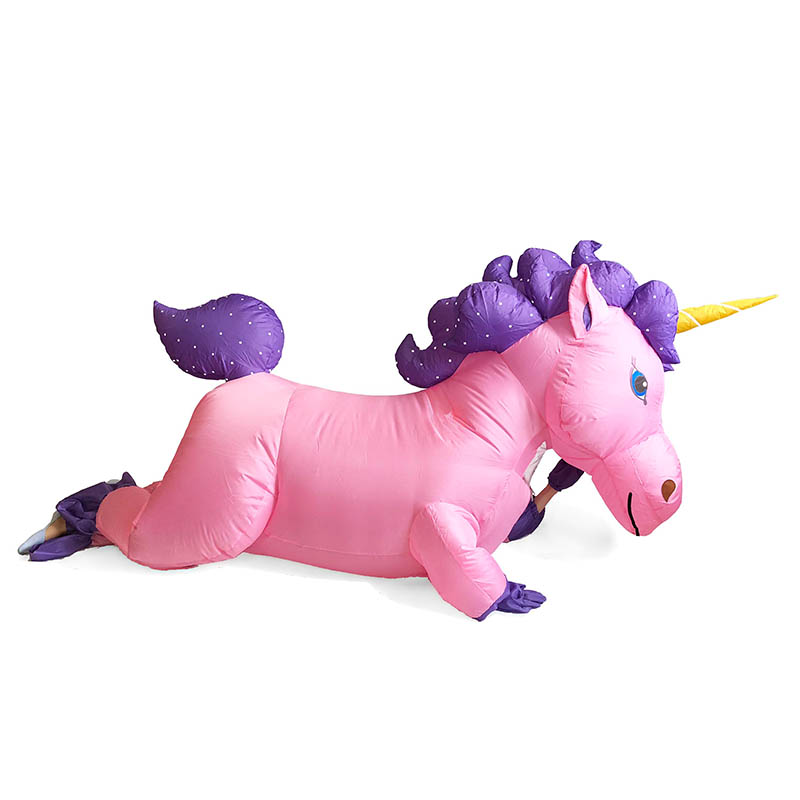 Inflatable Unicorn Costume with Air Pump