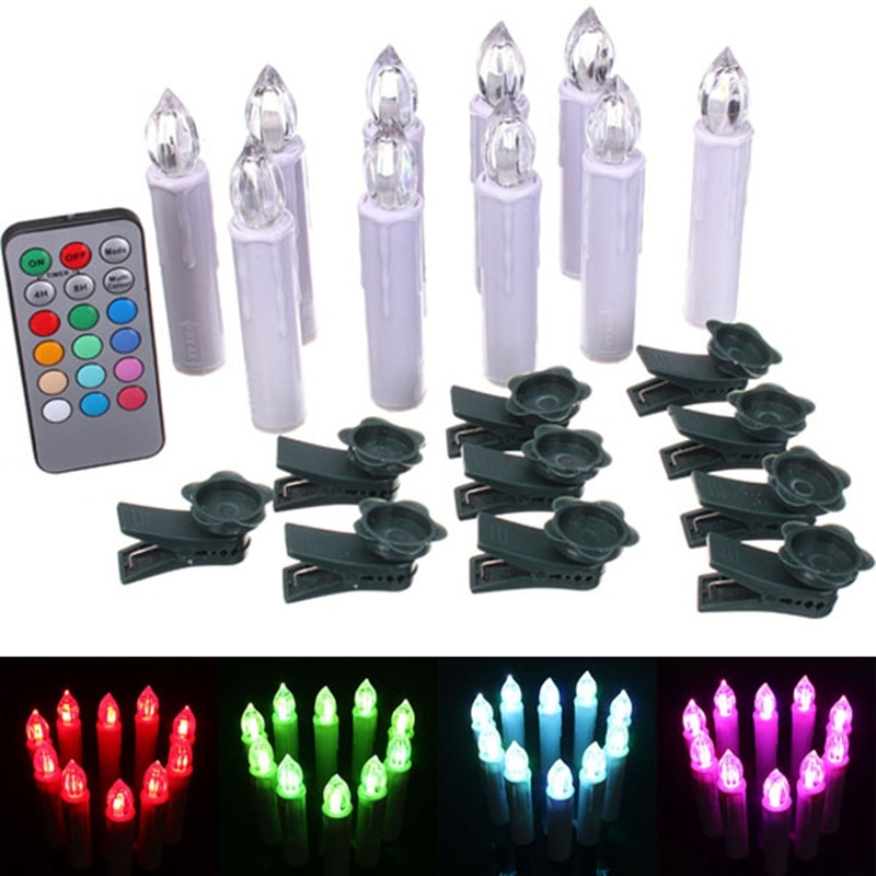 Remote Control Candles 10PC Set