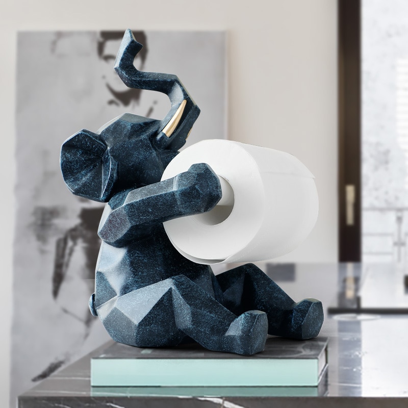 Toilet Tissue Holder Elephant Deer Design