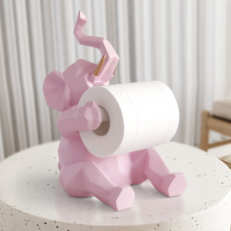 Toilet Tissue Holder Elephant Deer Design