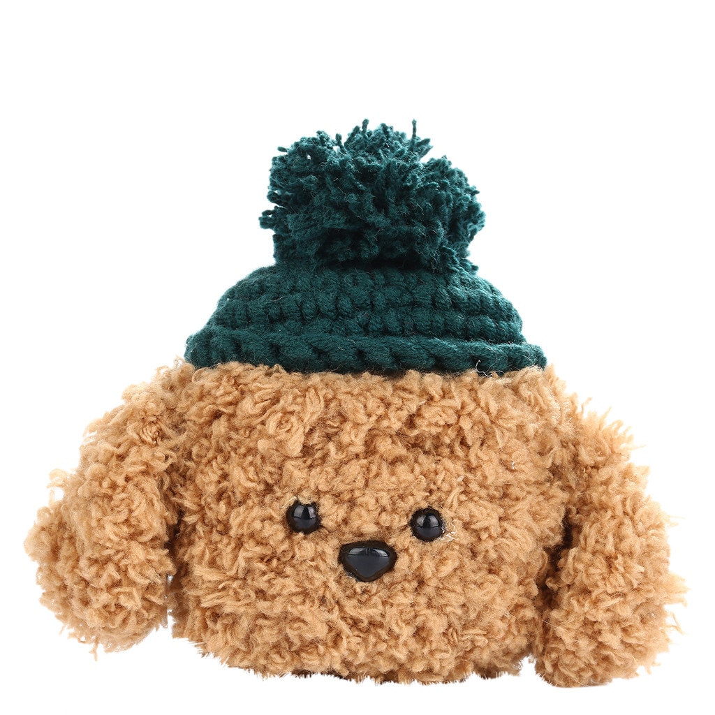 Cute Airpod Case Cover Knitted Dog Plush