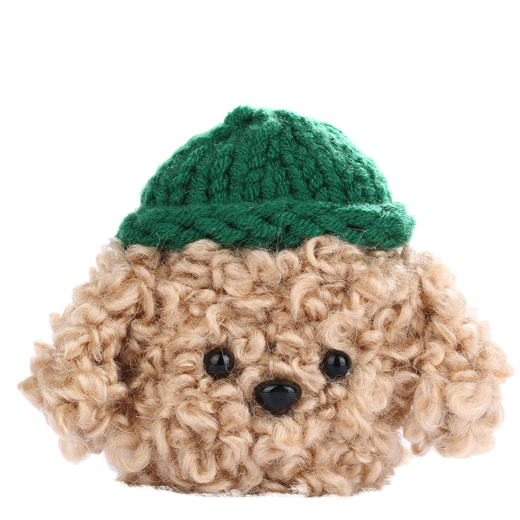 Cute Airpod Case Cover Knitted Dog Plush