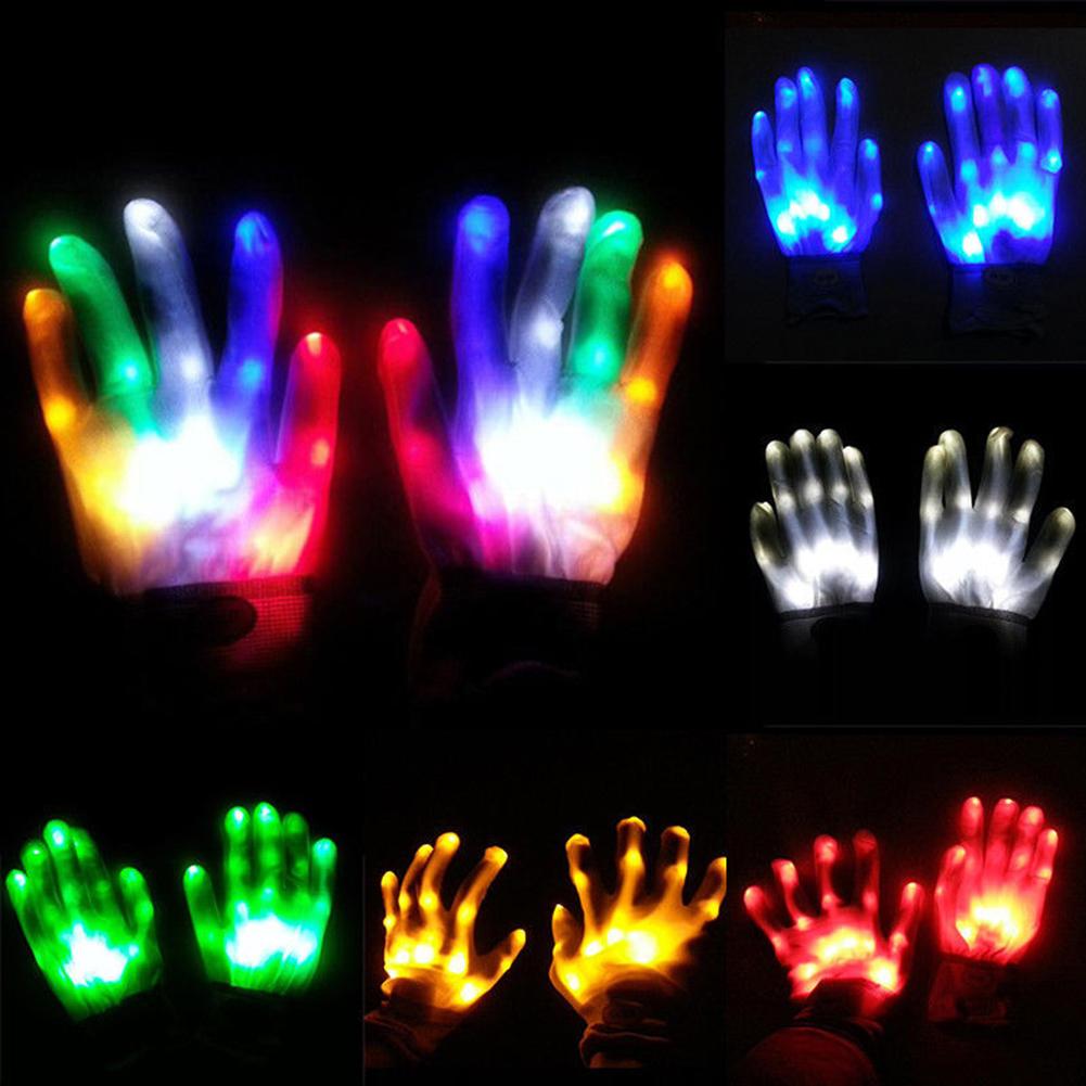 LED Gloves 1 Pair Halloween Costume