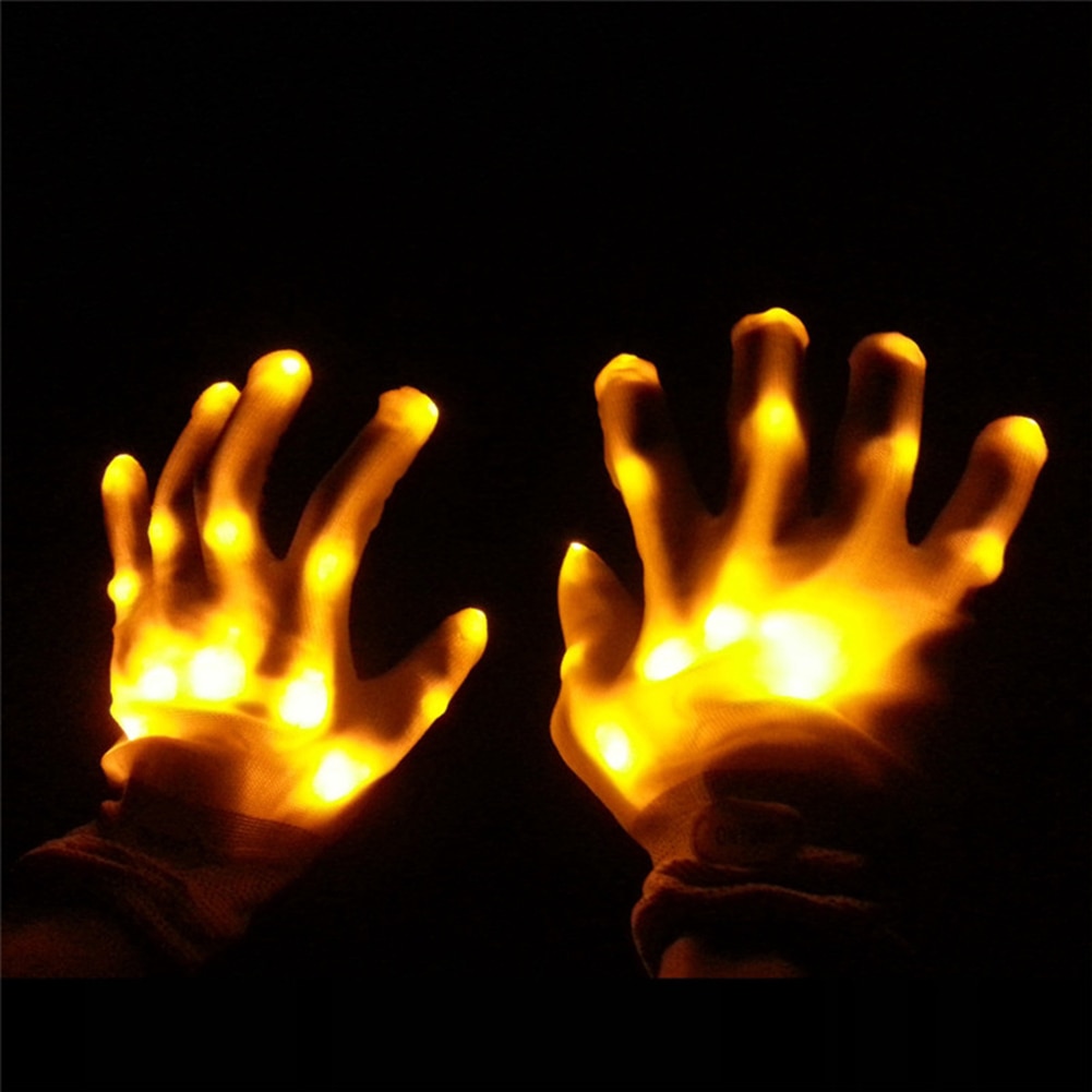 LED Gloves 1 Pair Halloween Costume