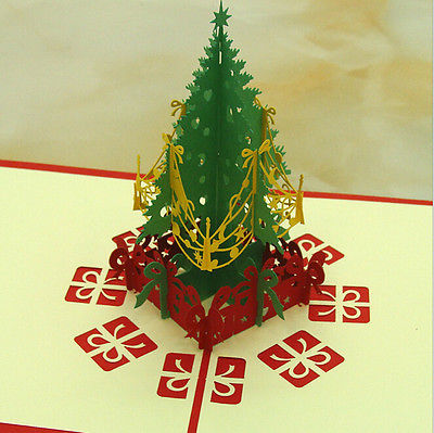 Pop up Christmas Cards 3D Postcard