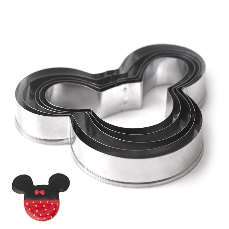 Mickey Mouse Cookie Cutter Bakeware 5pcs/set