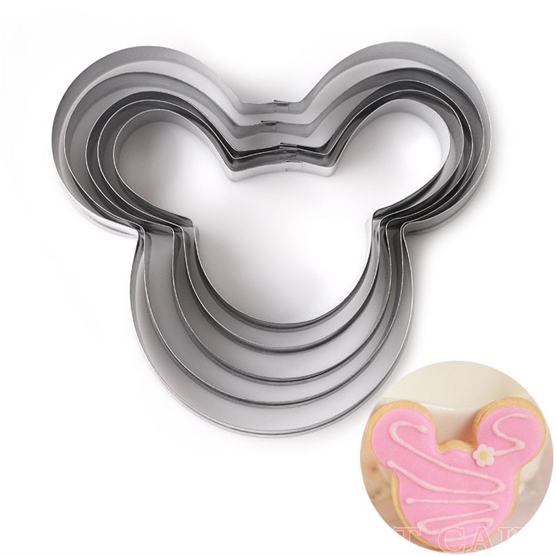 Mickey Mouse Cookie Cutter Bakeware 5pcs/set