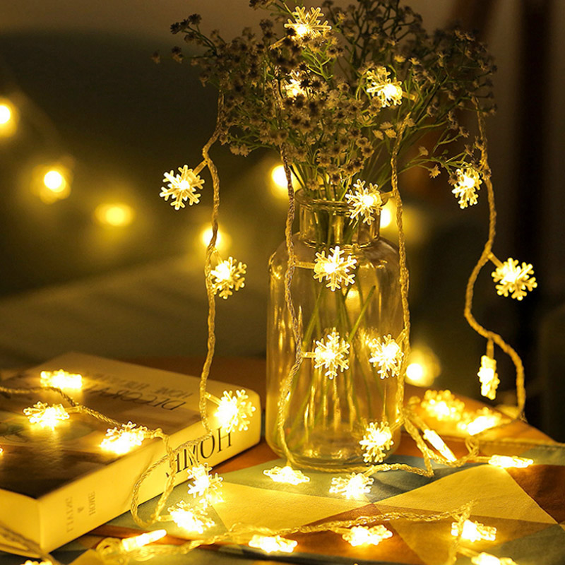 Snowflake Lights Hanging Fairy Lights