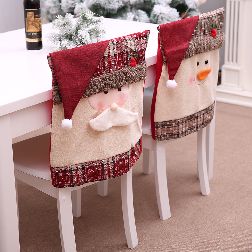 Christmas Chair Cover Home Decor