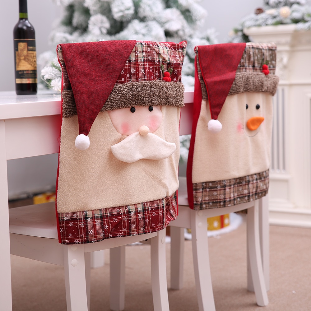 Christmas Chair Cover Home Decor