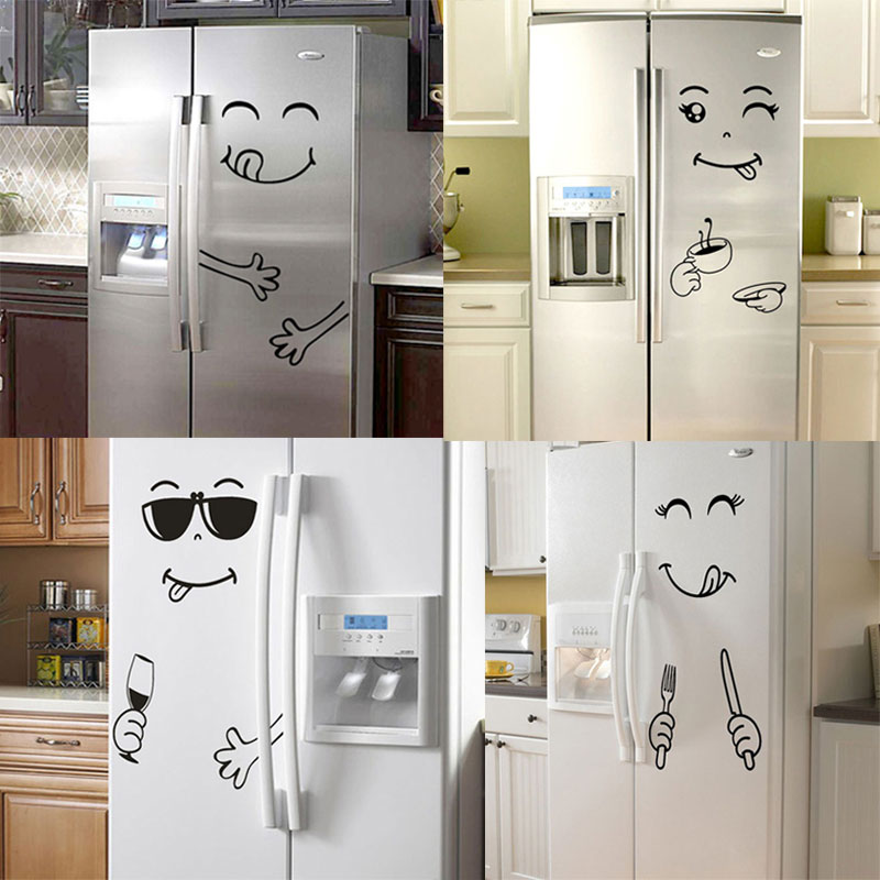 Fridge Stickers Smiling Yummy Faces