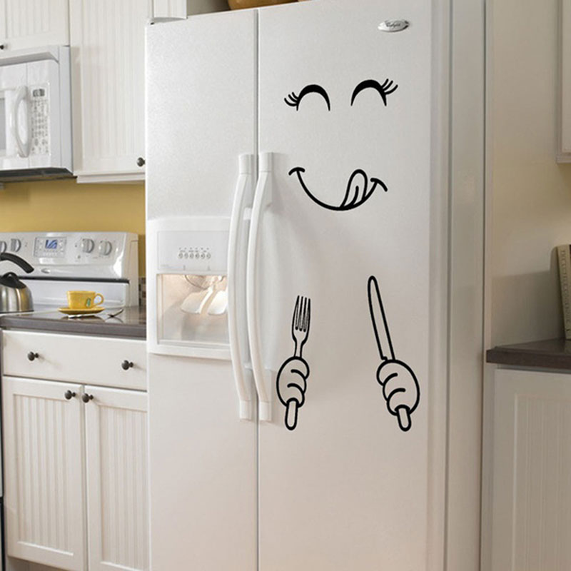 Fridge Stickers Smiling Yummy Faces