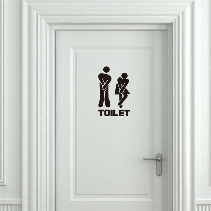 Toilet Signs Fun Bathroom Labels