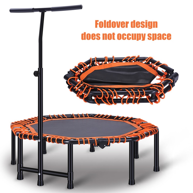 Indoor Trampoline With Adjustable Handrail