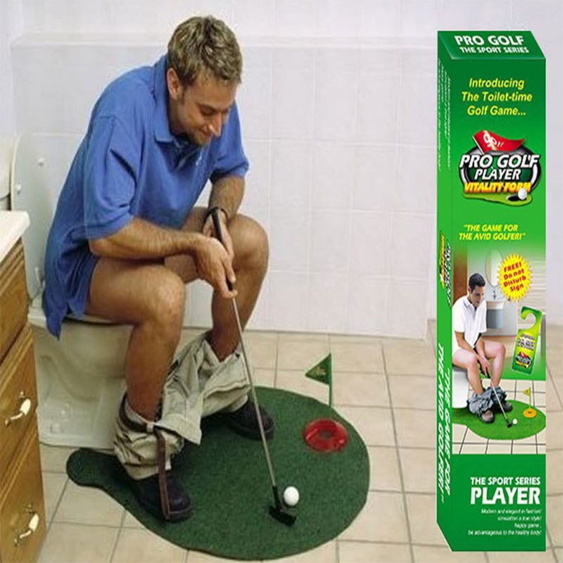 Mini Golf Course Toilet Bathroom Game