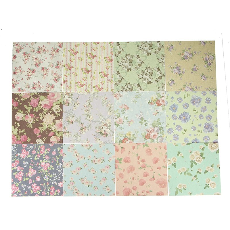 Scrapbook Paper Assorted Floral Background