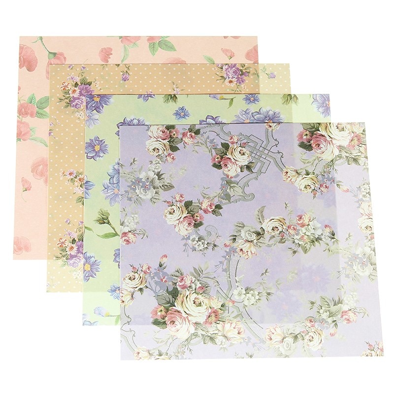 Scrapbook Paper Assorted Floral Background