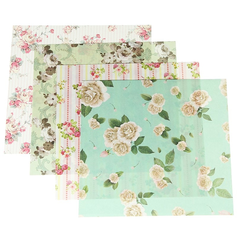 Scrapbook Paper Assorted Floral Background