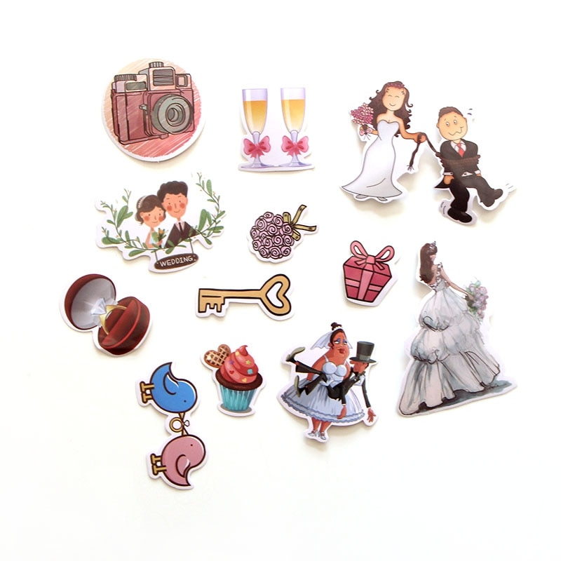 Wedding Stickers 68pcs Craft Decors