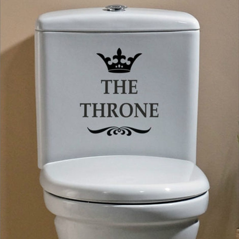 Funny Stickers Toilet Decor (The Throne)