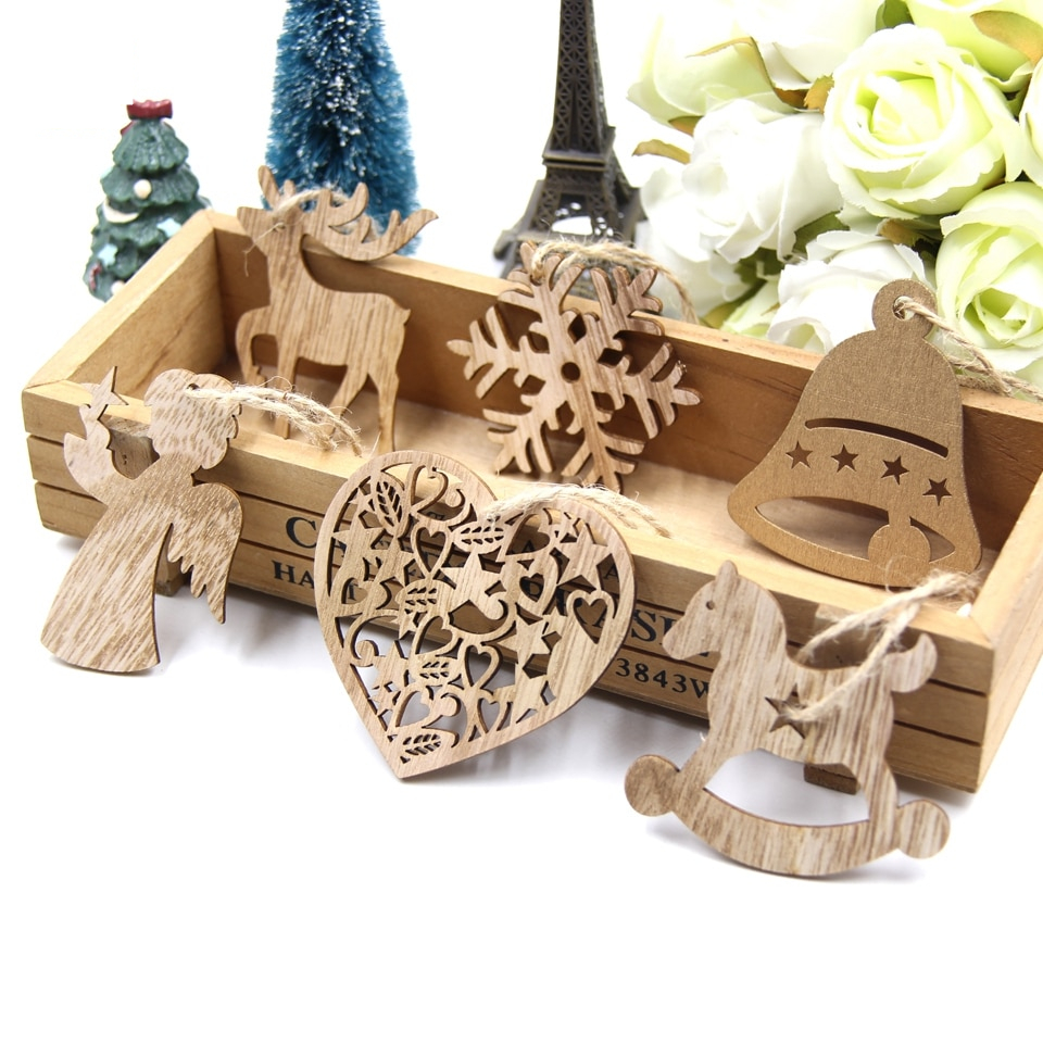 DIY Wooden Christmas Ornaments (Set of 10)