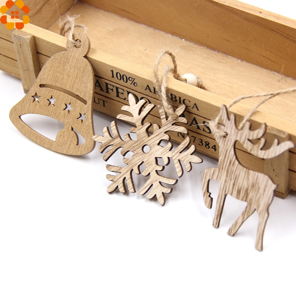 DIY Wooden Christmas Ornaments (Set of 10)